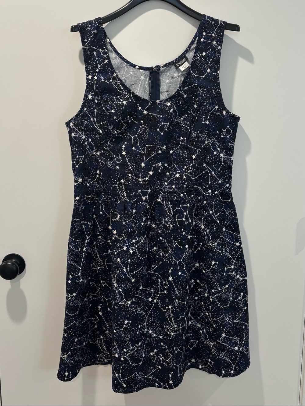 Retrolicious Glow-In-The-Dark Constellation Celestial Cotton Mini Dress XXL